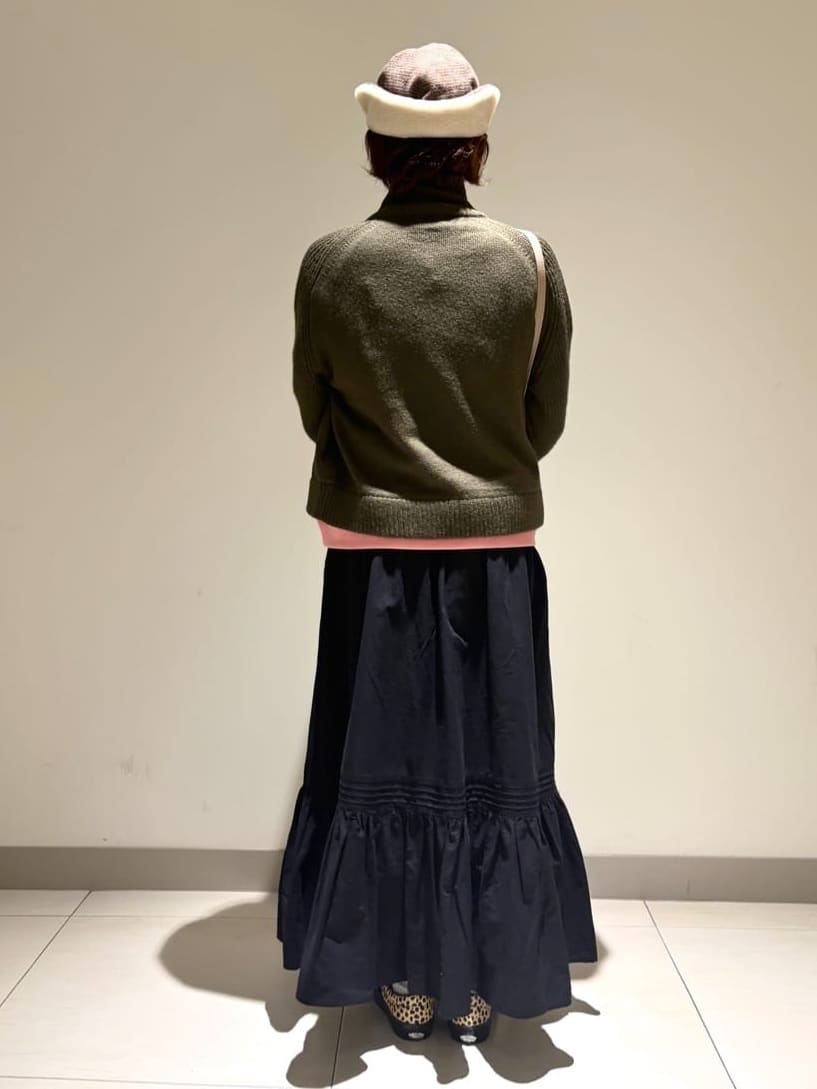 Haruさんの「Dessin｜【洗える】リブタートルネックニット」を使ったコーディネート