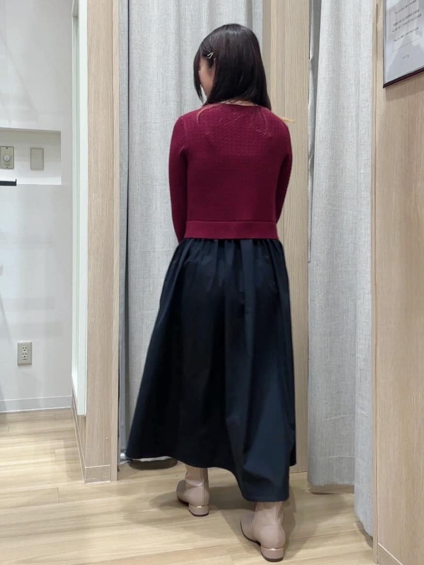 Fumikaさんの「grove｜ケーブルニットドッキングワンピース」を使ったコーディネート