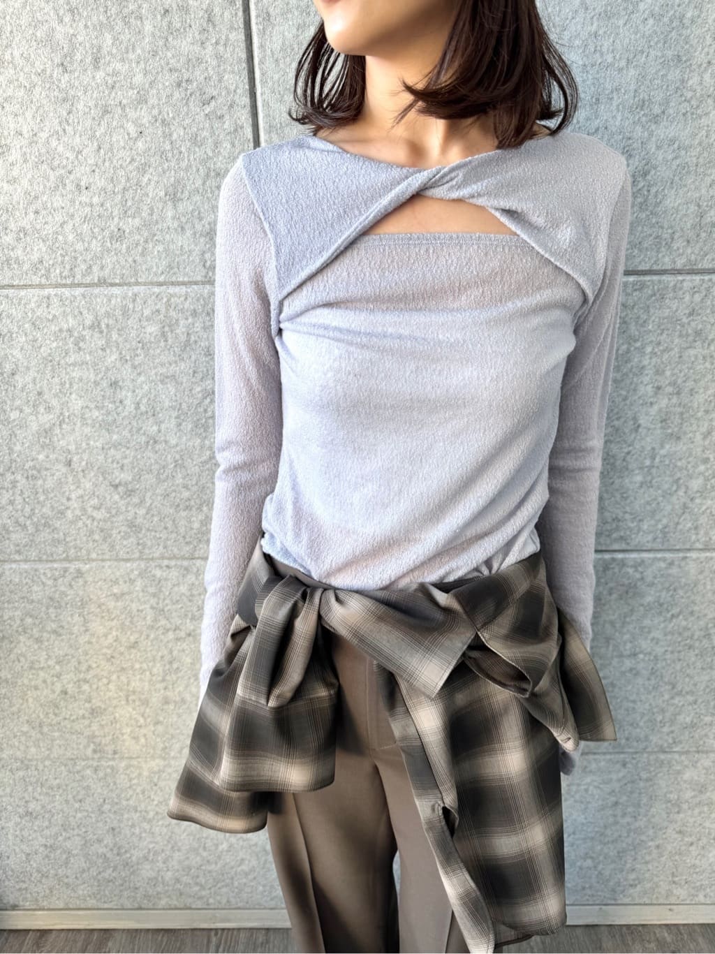 uchi__yamaさんの「CODE A｜twist sheer jersey top」を使ったコーディネート
