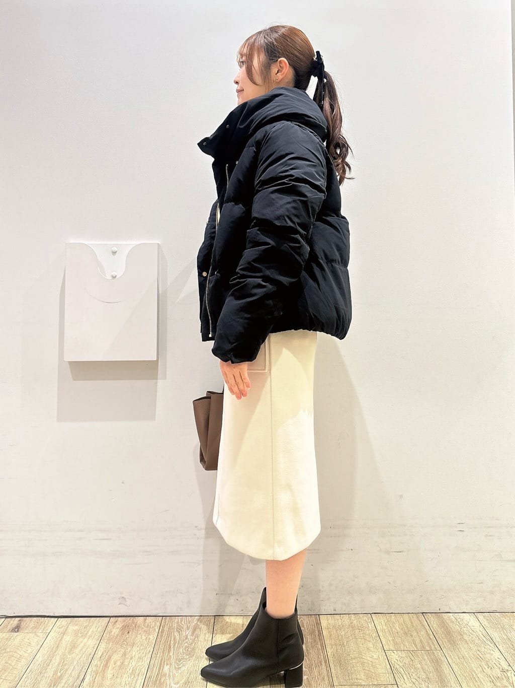 MOMOさんの「index｜KAWADAダウンショートコート【撥水／洗濯機OK／静電気防止裏地】《XS～LL》」を使ったコーディネート