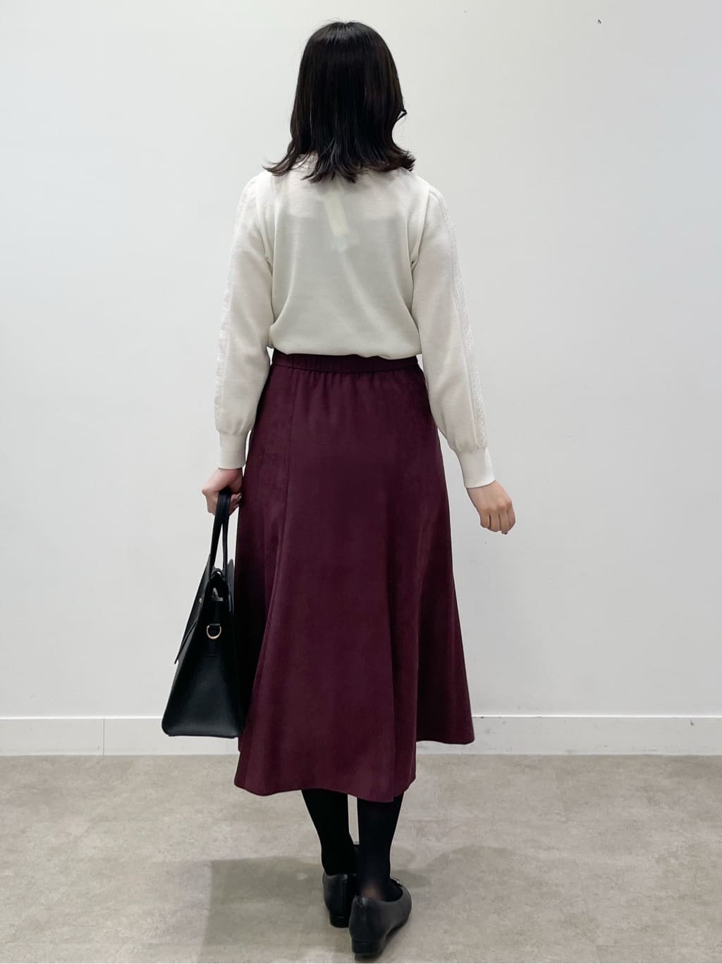 yukariさんの「Reflect｜【選べる8色／スカートにもパンツにも◎】ウール混ボートネックニット」を使ったコーディネート