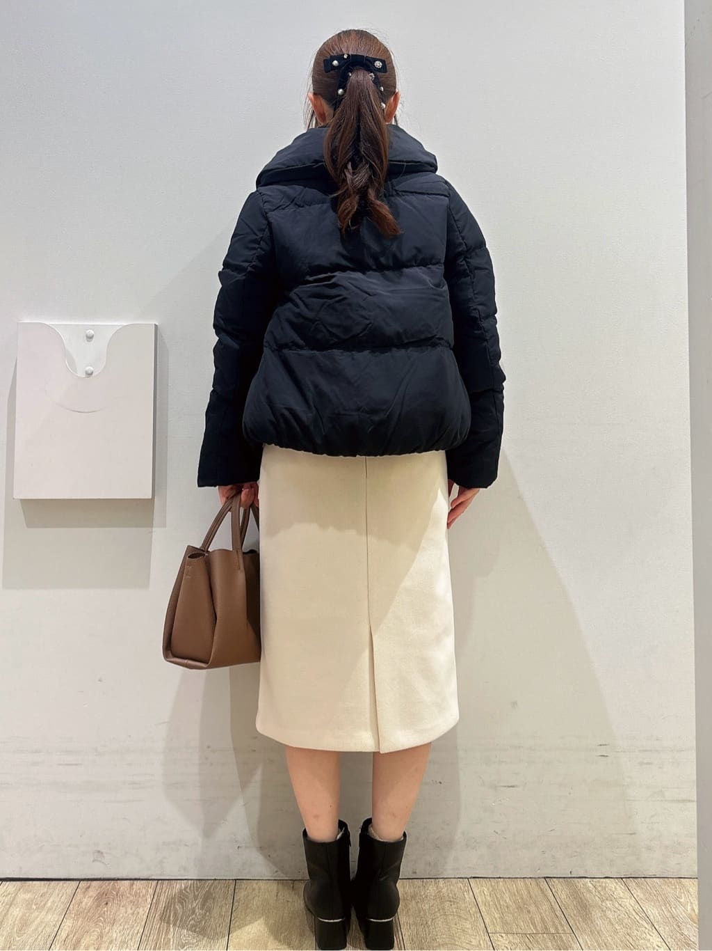 MOMOさんの「index｜KAWADAダウンショートコート【撥水／洗濯機OK／静電気防止裏地】《XS～LL》」を使ったコーディネート