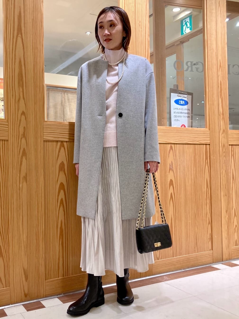 ゆうさんの「UNTITLED｜【8色展開/洗える】ウールカシミヤ ハイネックニット」を使ったコーディネート