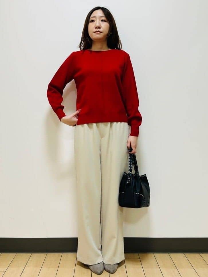 miiiさんの「Reflect｜【選べる6色／長く着られる◎】ボートネックニット」を使ったコーディネート