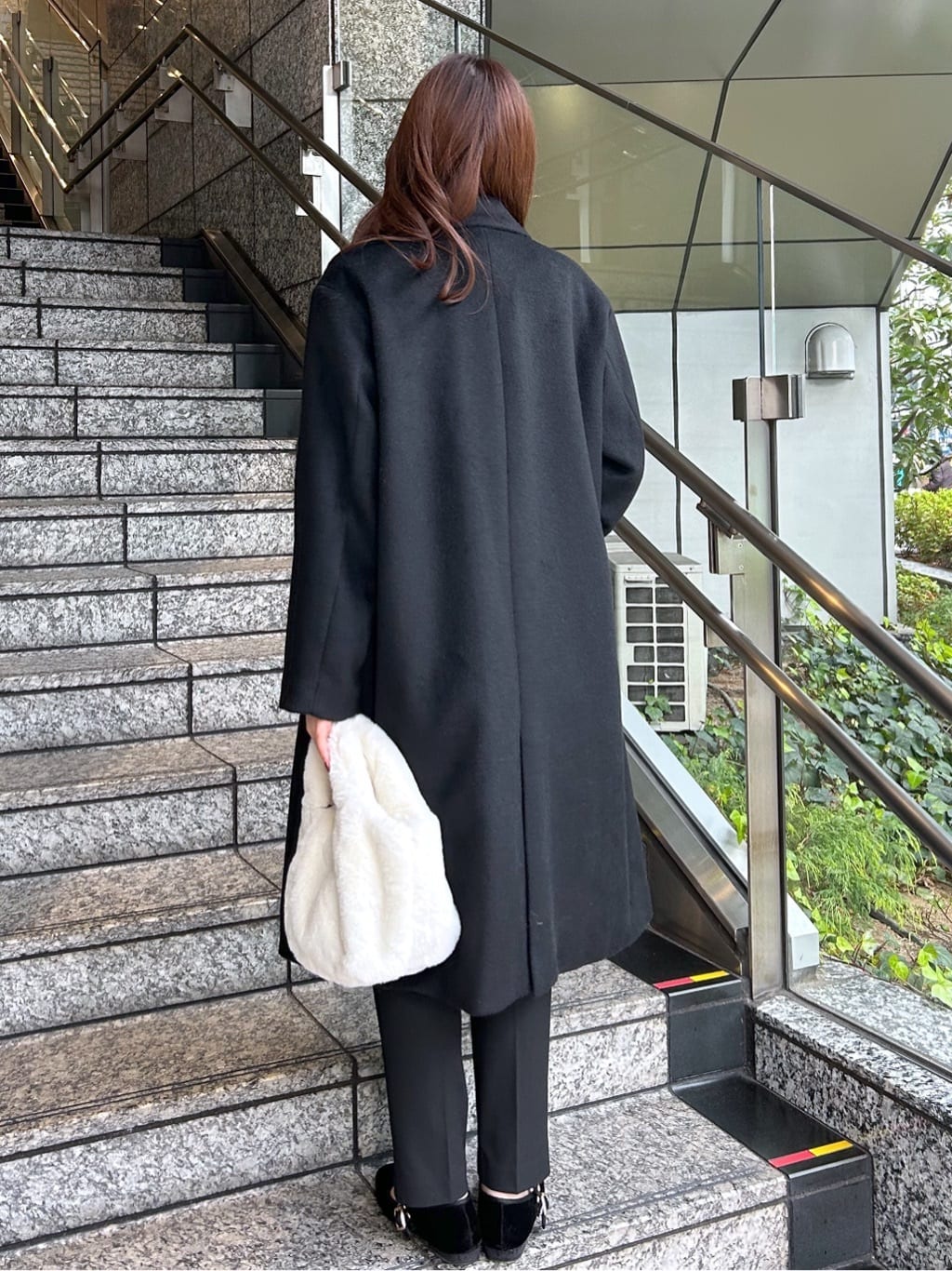 Risaさんの「OPAQUE.CLIP｜カシミヤブレンドウールチェスターコート」を使ったコーディネート