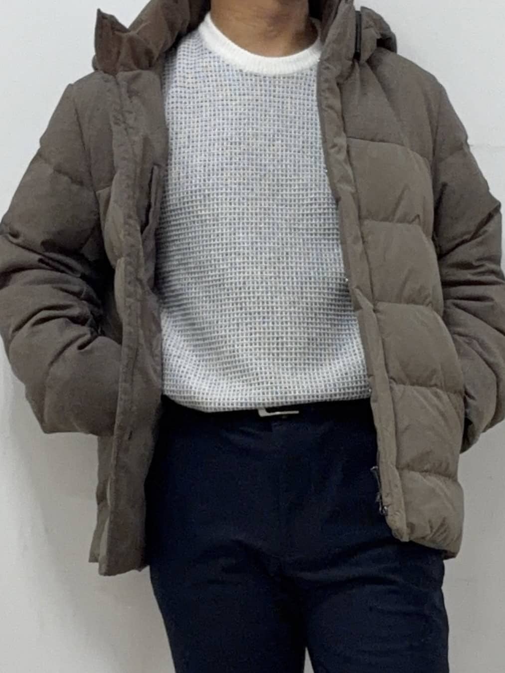 Hiroさんの「TAKEO KIKUCHI｜カラーコンビ ダウンブルゾン」を使ったコーディネート