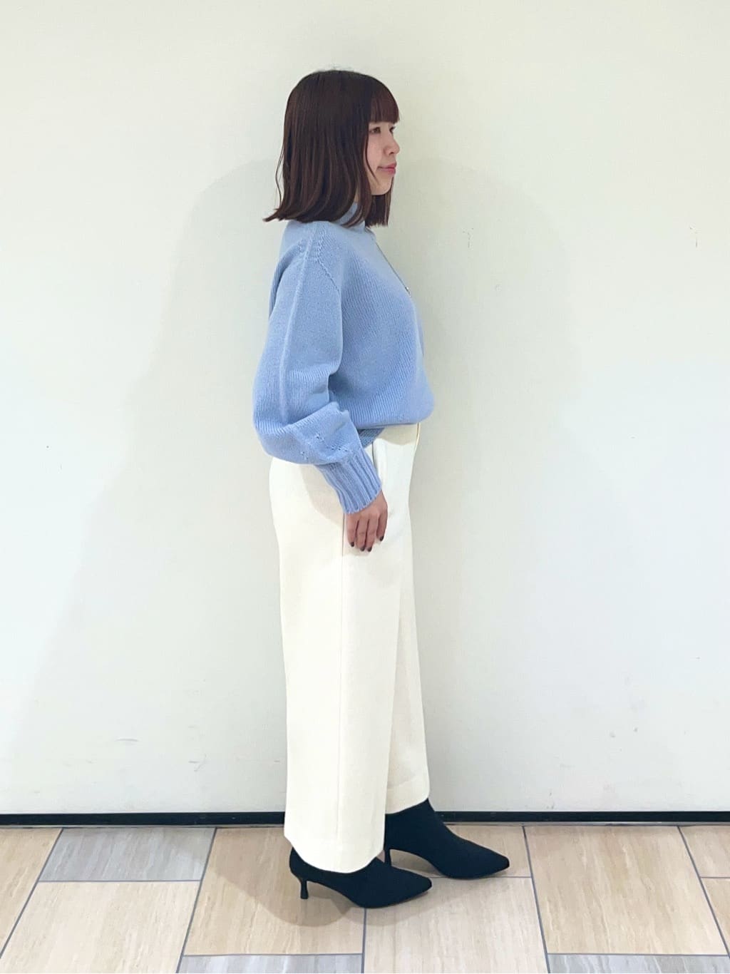 Mitsukiさんの「UNTITLED｜【洗える】スポンディッシュ ボトルネックニット」を使ったコーディネート