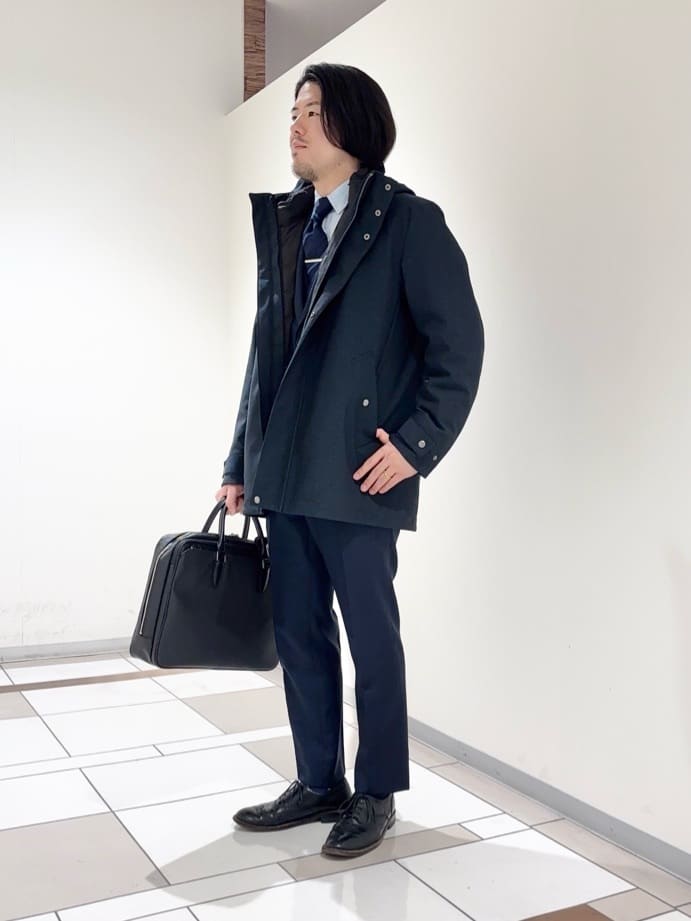 及川さんの「TAKEO KIKUCHI｜【3WAY】ドビー ダウンライナー付ブルゾン」を使ったコーディネート