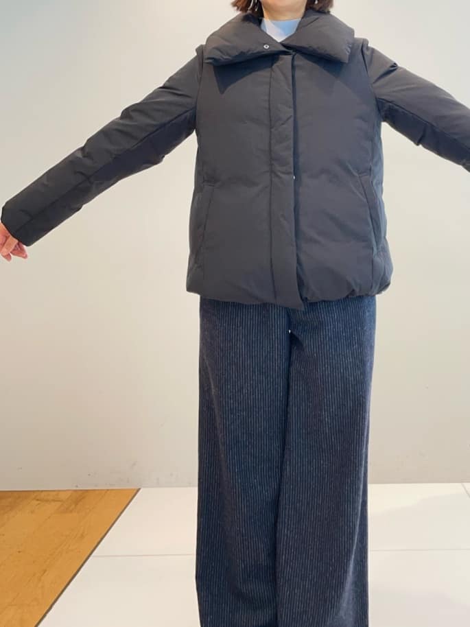 murayamaさんの「INDIVI｜【褒められパンツ／ウール混】ウォームウール ワイドパンツ」を使ったコーディネート