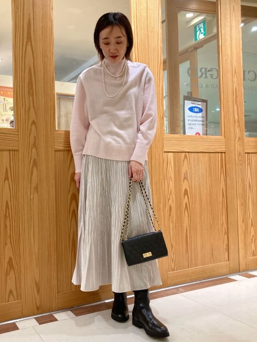 ゆうさんの「UNTITLED｜【8色展開/洗える】ウールカシミヤ ハイネックニット」を使ったコーディネート