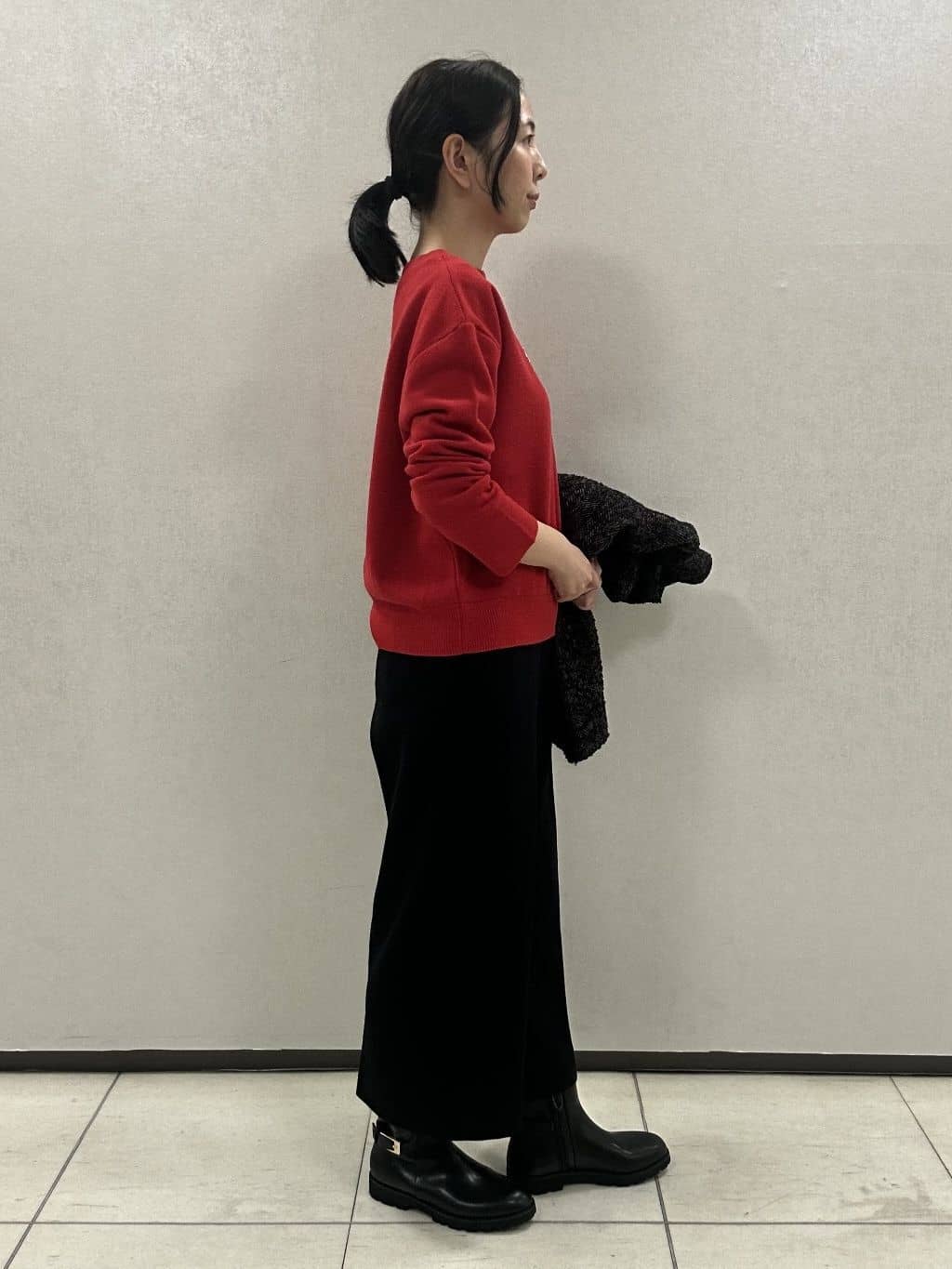 miiさんの「UNTITLED｜【洗える】モックネックミラノリブニット」を使ったコーディネート