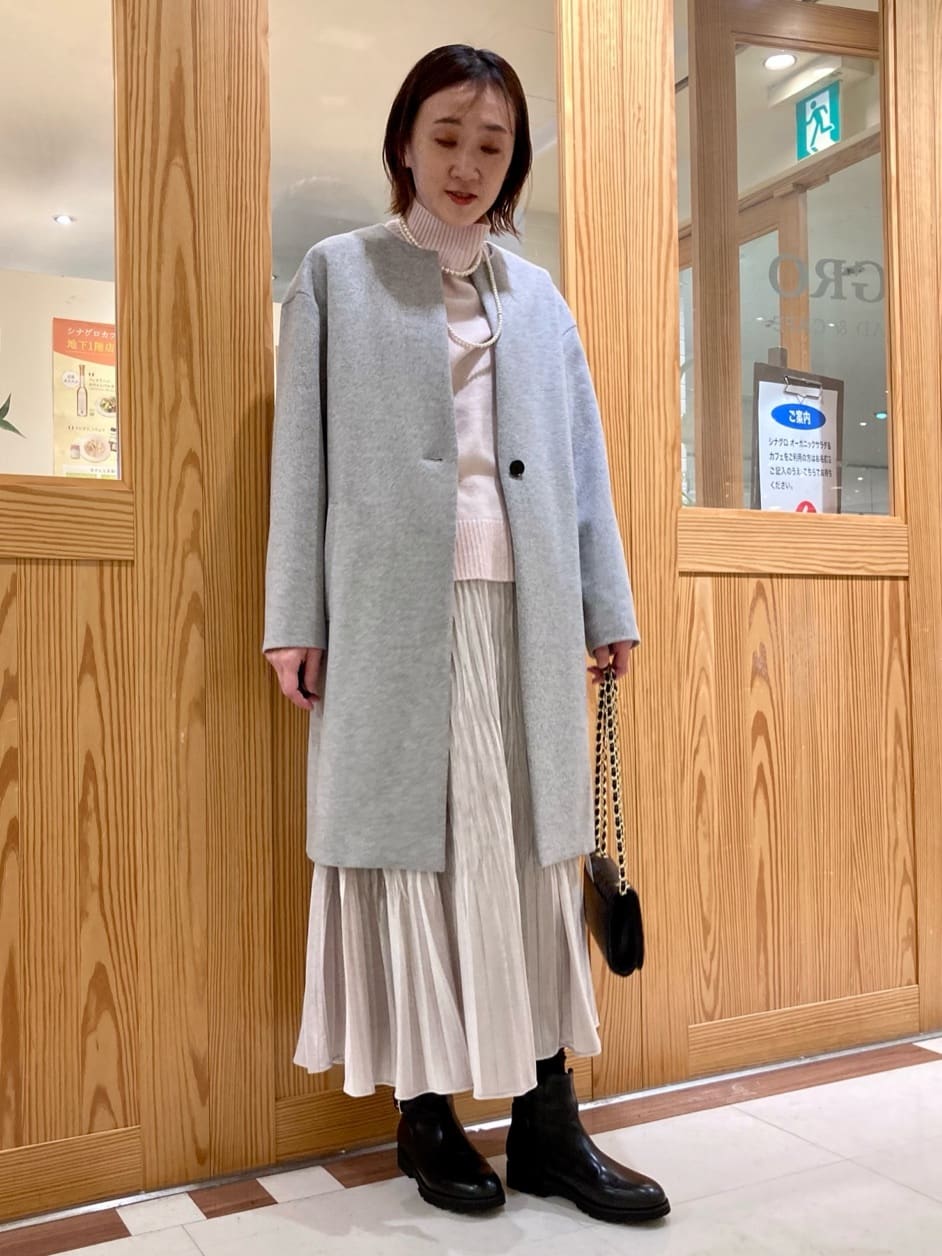 ゆうさんの「UNTITLED｜【8色展開/洗える】ウールカシミヤ ハイネックニット」を使ったコーディネート