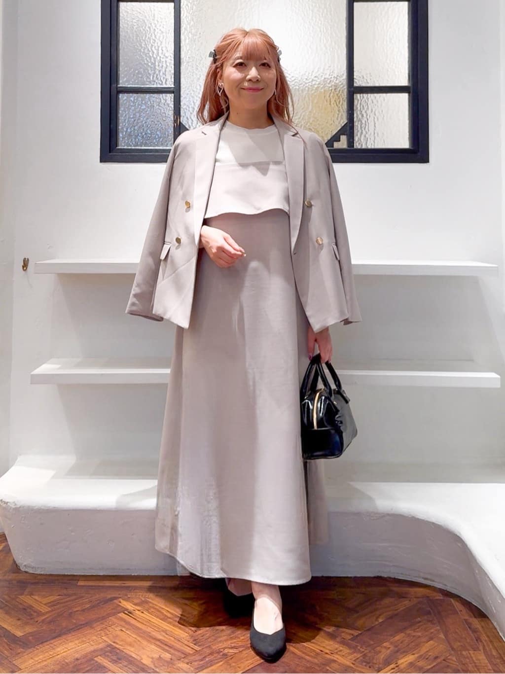 Harukaさんの「grove｜【カセット服】ダブルブレストテーラードジャケット」を使ったコーディネート
