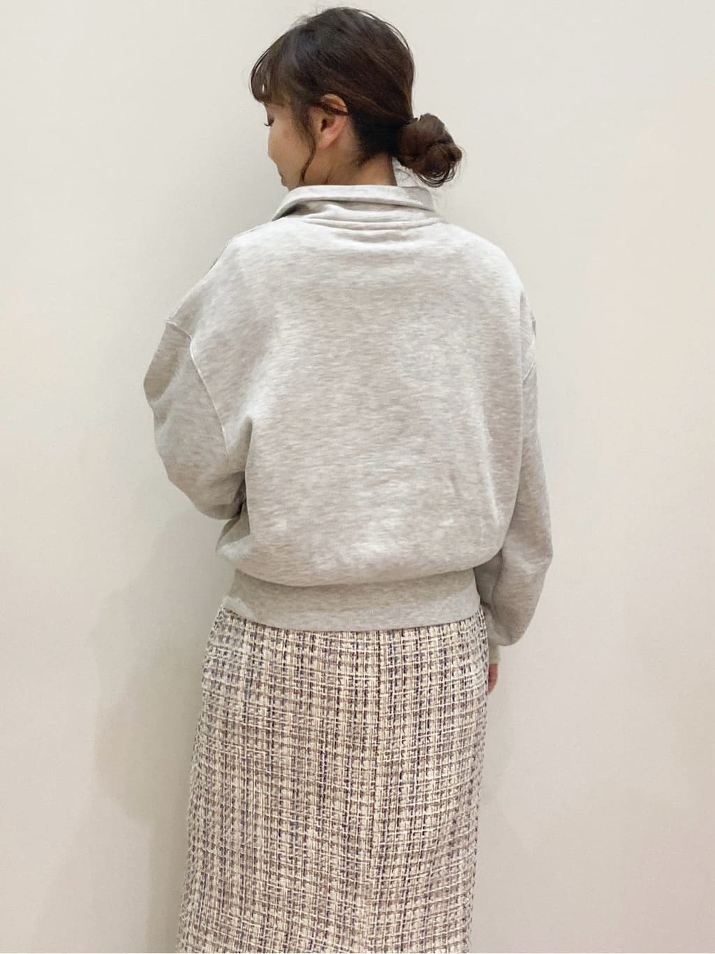 risayanさんの「OPAQUE.CLIP｜ハーフZIPロゴ刺繍裏毛【洗濯機OK】」を使ったコーディネート