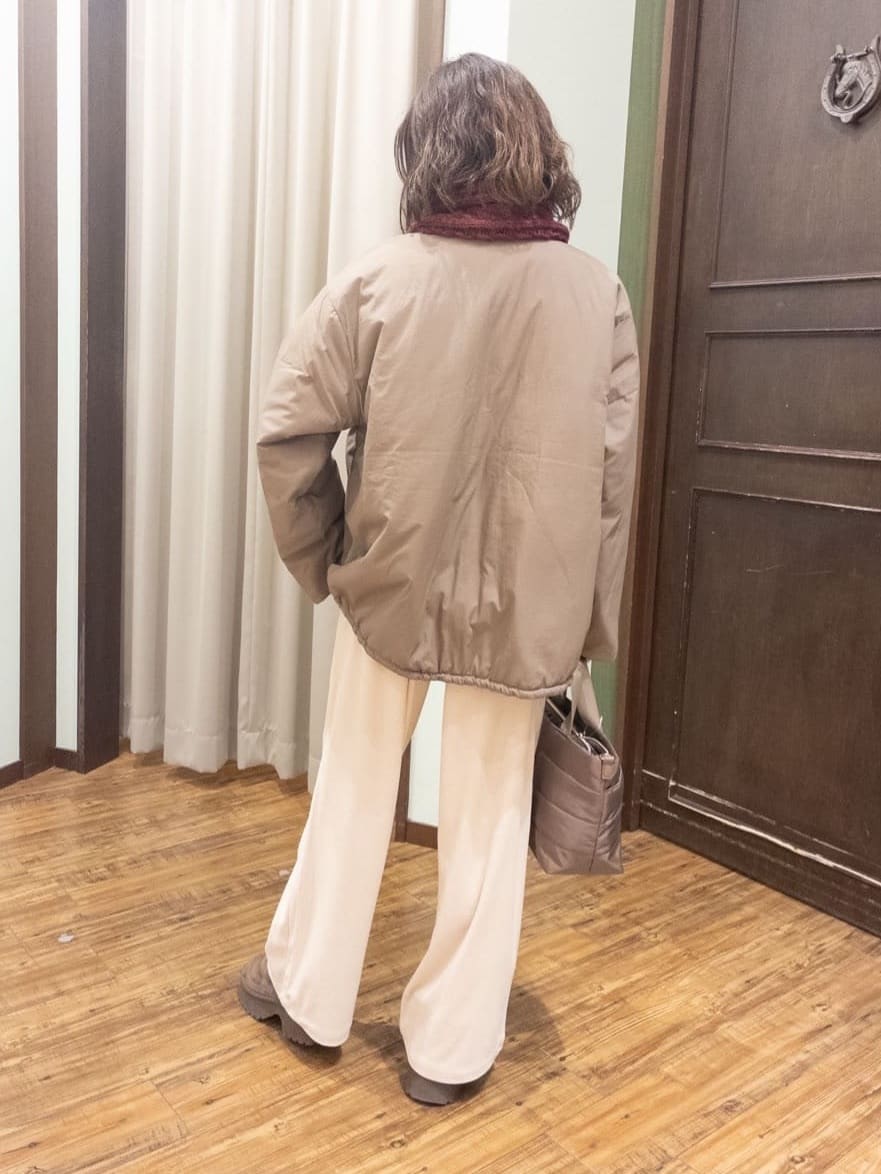 yukaさんの「SHOO･LA･RUE｜【洗濯機可/S-LL】配色が大人かわいい　フェアアイル柄求心ニット」を使ったコーディネート