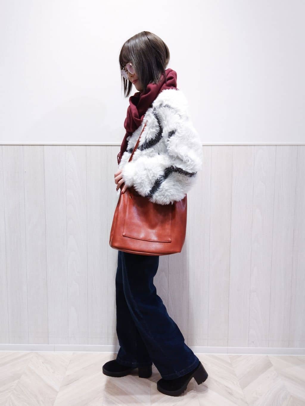 Suzuさんの「SHOO･LA･RUE｜プレーン無地ストール」を使ったコーディネート