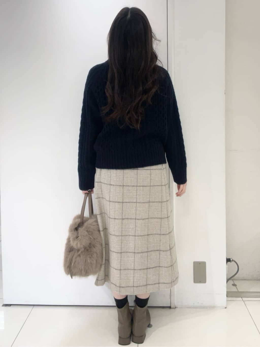 moeさんの「UNTITLED｜【洗える】スポンディッシュ ケーブル柄ニット」を使ったコーディネート