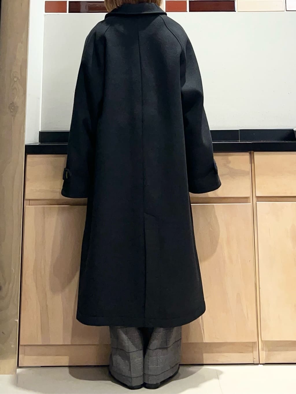かのさんの「THE SHOP TK｜ジャージメルトンスタンドカラーコート」を使ったコーディネート