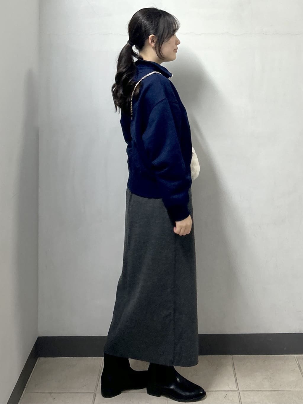 sayaさんの「OPAQUE.CLIP｜ハーフZIPロゴ刺繍裏毛【洗濯機OK】」を使ったコーディネート