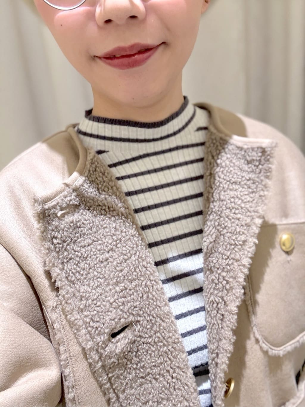  Ayumiさんの「grove｜【吸湿発熱／帯電防止】ハイネックリブプルオーバー」を使ったコーディネート