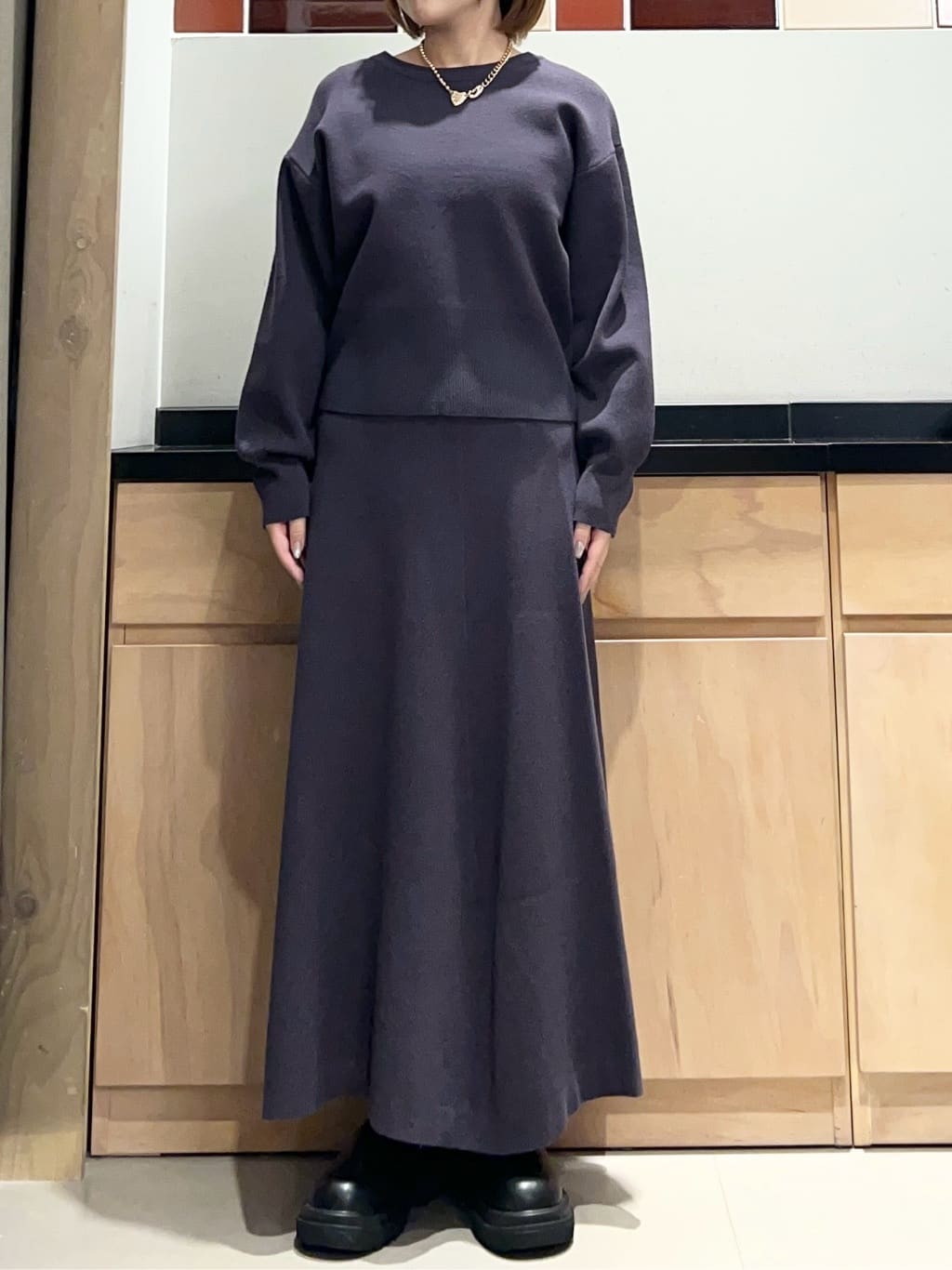 かのさんの「THE SHOP TK｜【2WAY/洗える】リバーシブル フェイクファーブルゾン」を使ったコーディネート
