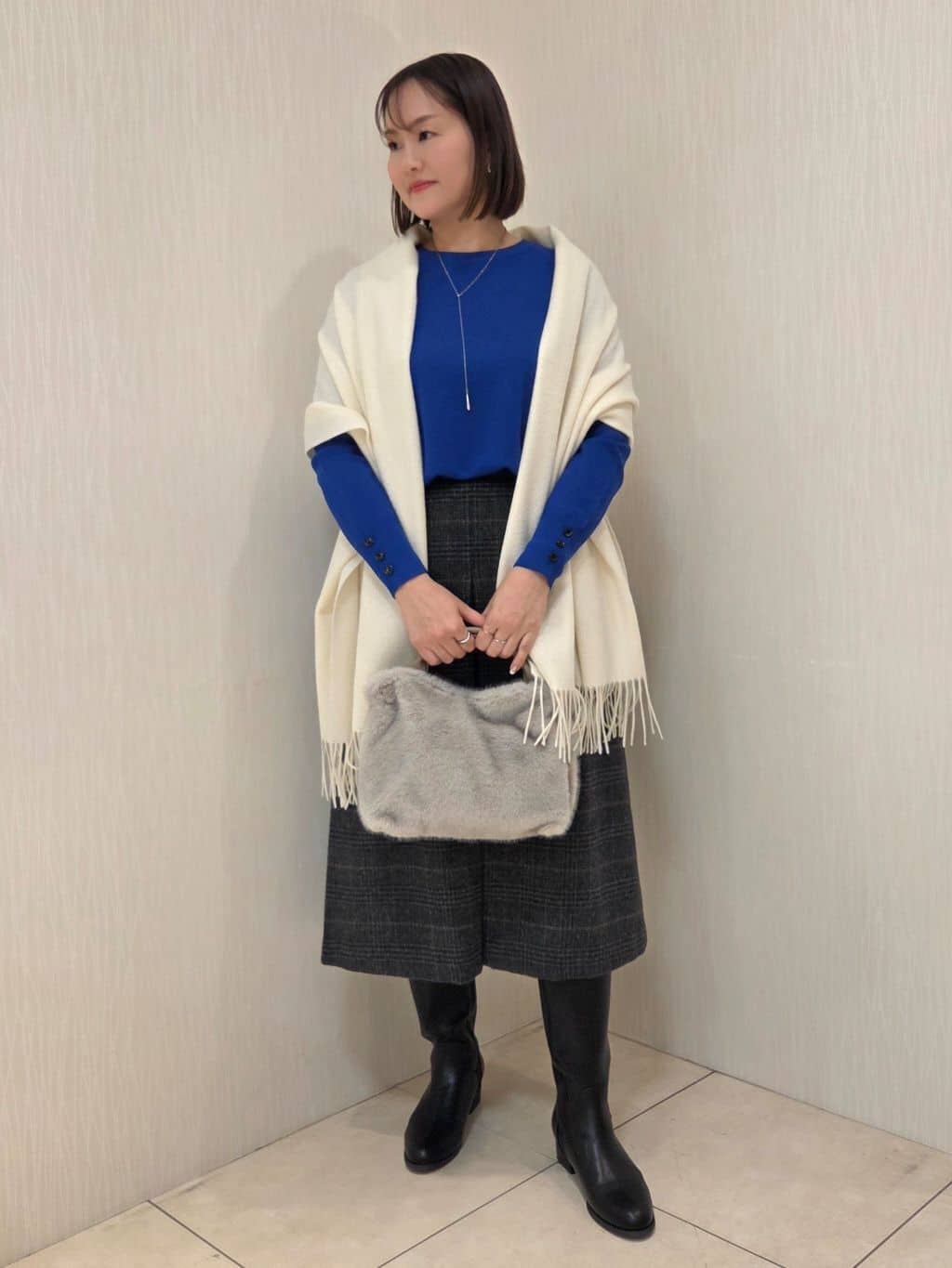 naokoさんの「UNTITLED｜【アンサンブル可/洗える】ウールミラノリブニット」を使ったコーディネート