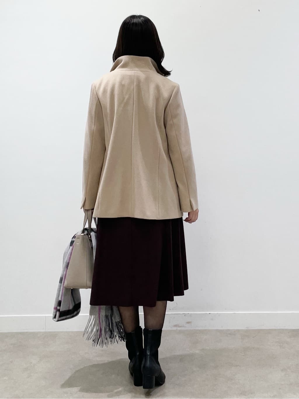 yukariさんの「Reflect｜【選べる8色／スカートにもパンツにも◎】ウール混ボートネックニット」を使ったコーディネート