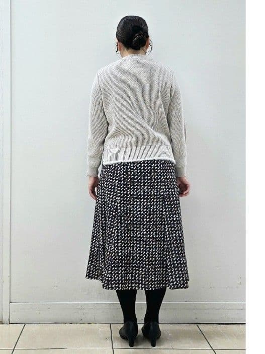 fkeさんの「Reflect｜【ほんのりラメ感◎】ケーブル柄ニット」を使ったコーディネート