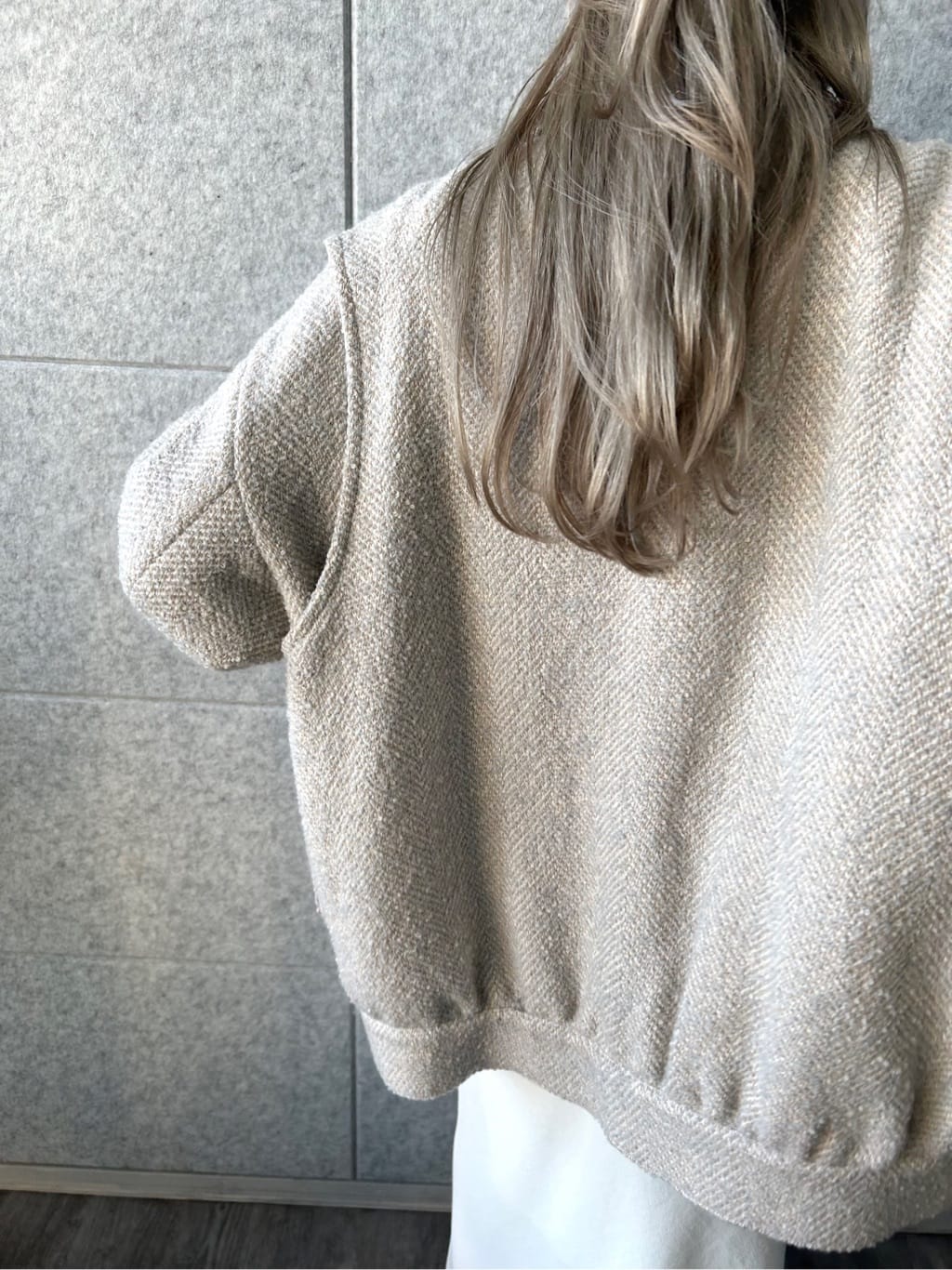 honoka Aさんの「CODE A｜oversized tweed blouson」を使ったコーディネート