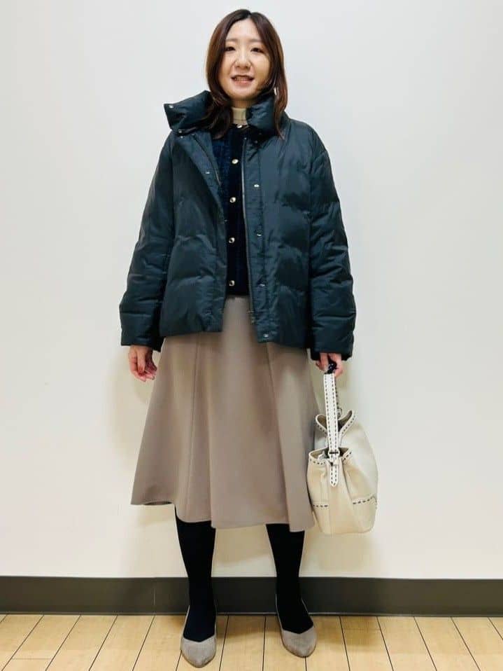 miiiさんの「Reflect｜【すっきりシルエット】ショート丈ダウンコート」を使ったコーディネート