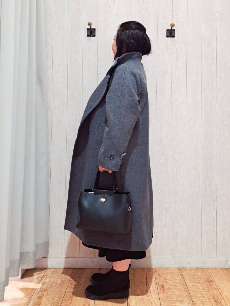 kotomiさんの「SHOO･LA･RUE｜【洗濯機可/S-LL】スタイルがすっきりに見える 裾マーメイドニットワンピース」を使ったコーディネート