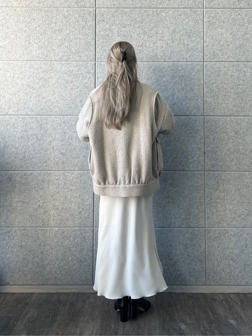 honoka Aさんの「CODE A｜oversized tweed blouson」を使ったコーディネート