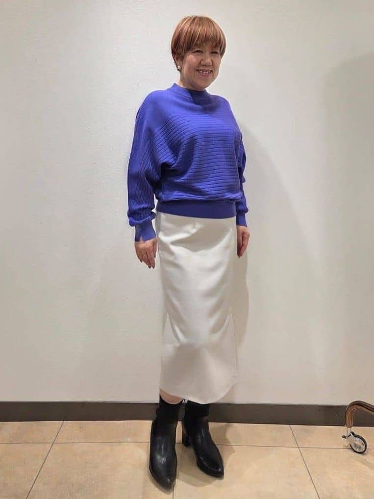 yoshiさんの「Reflect｜【秋映え／ゆったり着られる◎】ドルマンシルエットニット」を使ったコーディネート