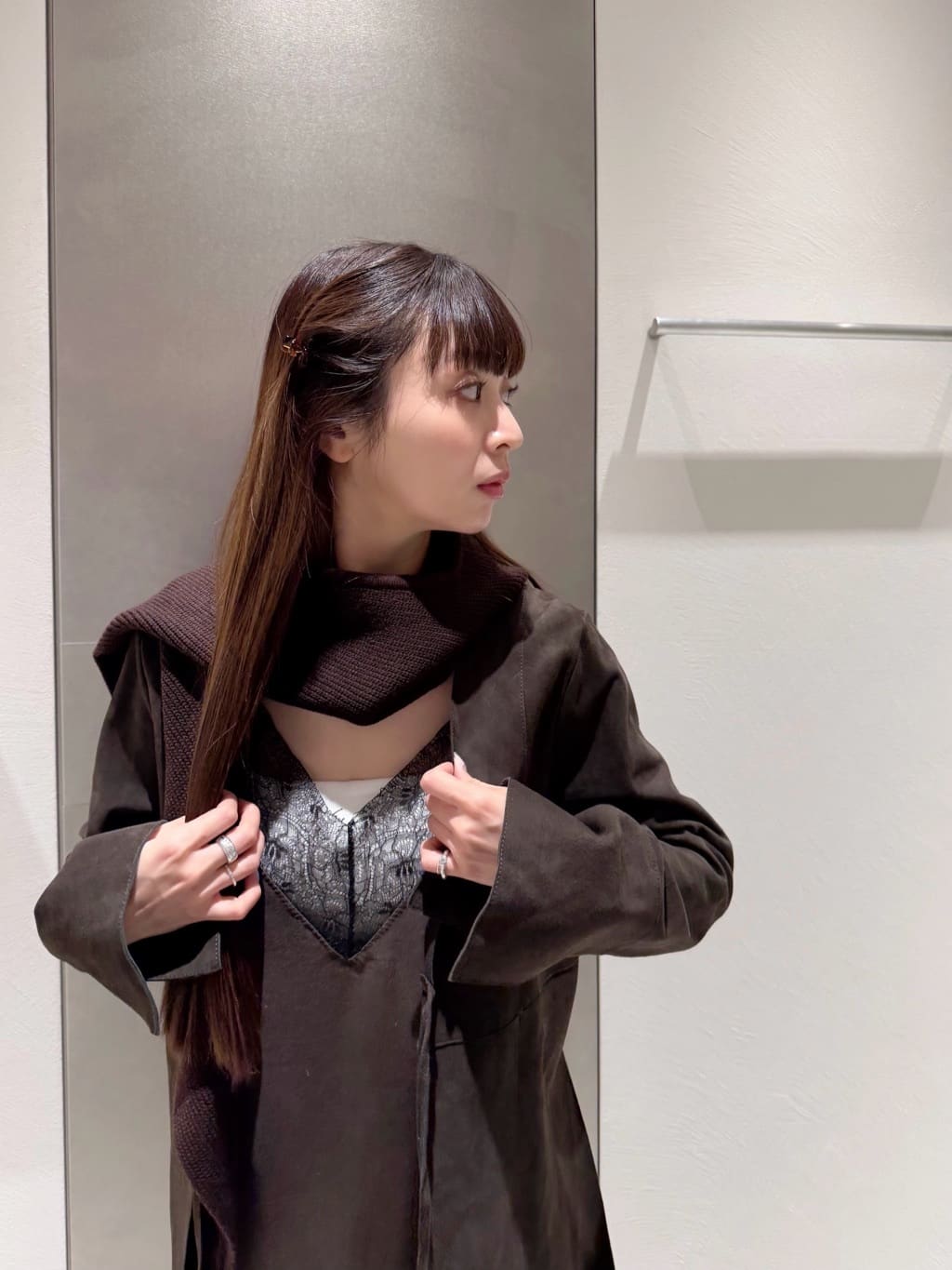 kanamiさんの「CODE A｜vintage like lace dress」を使ったコーディネート