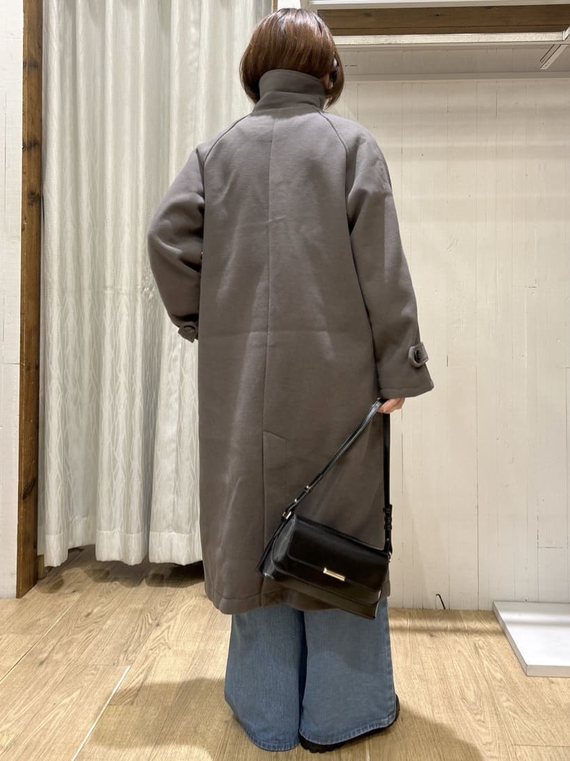 ga_riさんの「THE SHOP TK｜ジャージメルトンスタンドカラーコート」を使ったコーディネート