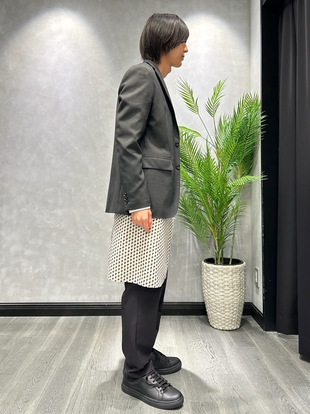 ruiさんの「TAKEO KIKUCHI｜ボーラーハット柄 長袖シャツ」を使ったコーディネート