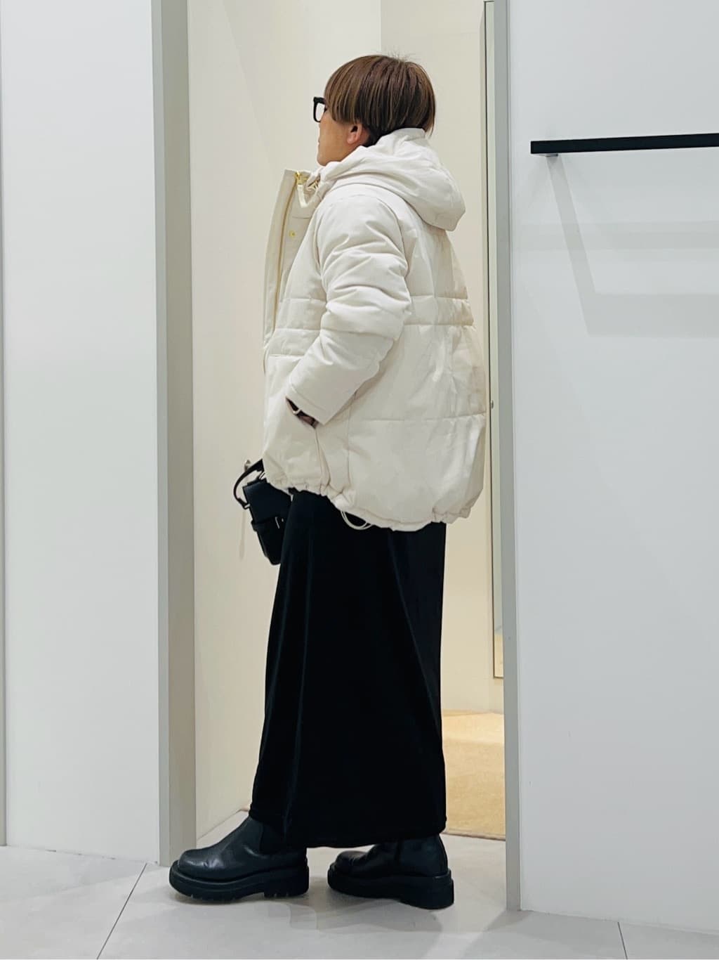 タナさんの「THE SHOP TK｜【ぎゅっとされているような暖かさ】撥水中綿ブルゾン」を使ったコーディネート