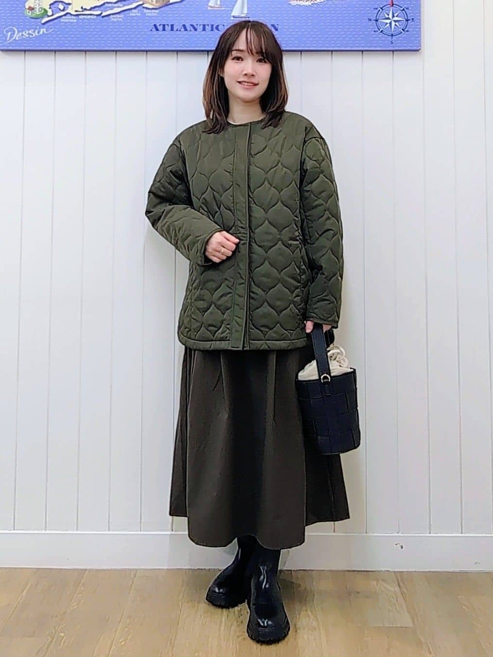 itoさんの「Dessin｜【1枚着/2WAY】ドッキングワンピース」を使ったコーディネート
