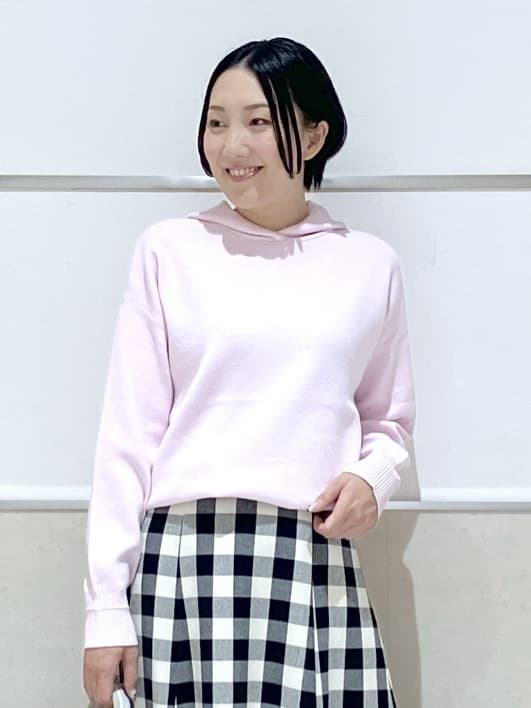 eriko さんの「Dessin｜【洗える／体型カバー】ちょうどいいニットパーカ」を使ったコーディネート