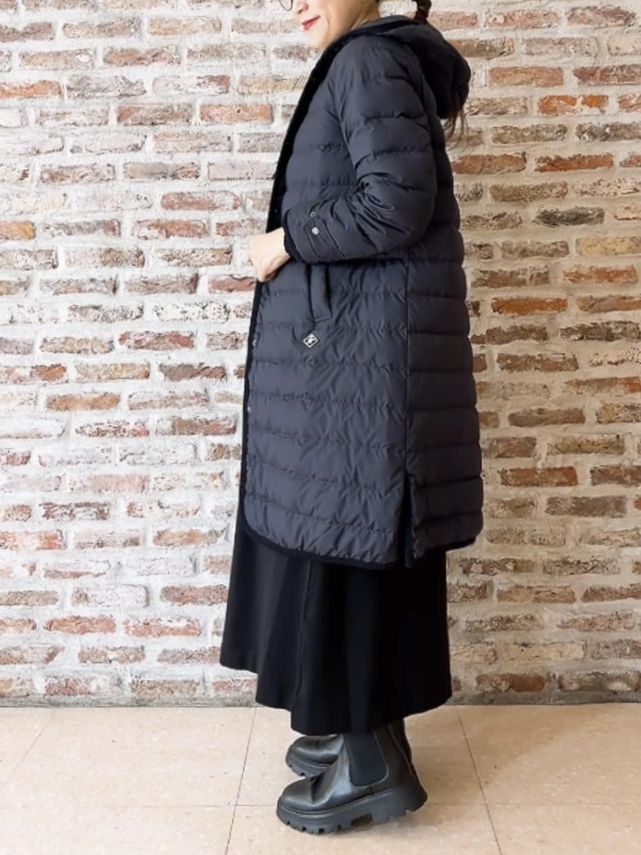 Yasucoさんの「Dessin｜【撥水・2WAY】ミュラーダウンコートロング丈」を使ったコーディネート