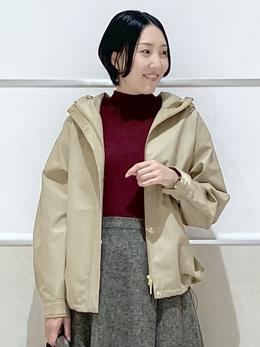 eriko さんの「Dessin｜【洗える】リブタートルネックニット」を使ったコーディネート