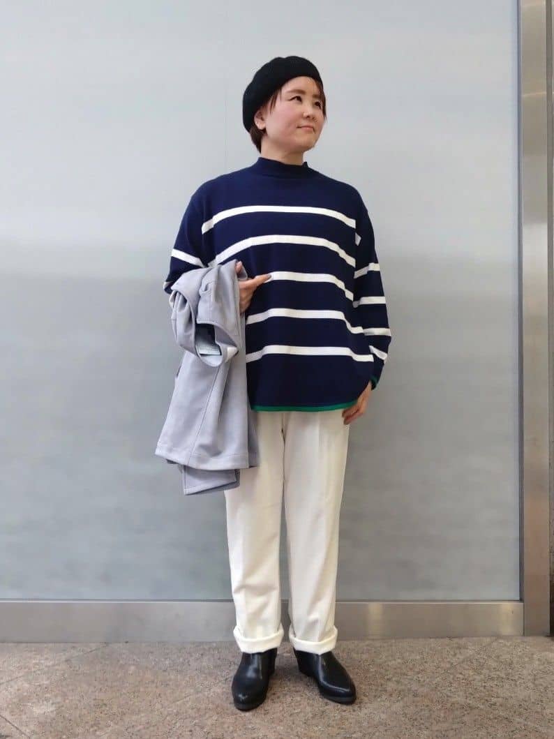 ヒロコジさんの「SHOO･LA･RUE｜キラキラバックストレッチブーツ」を使ったコーディネート
