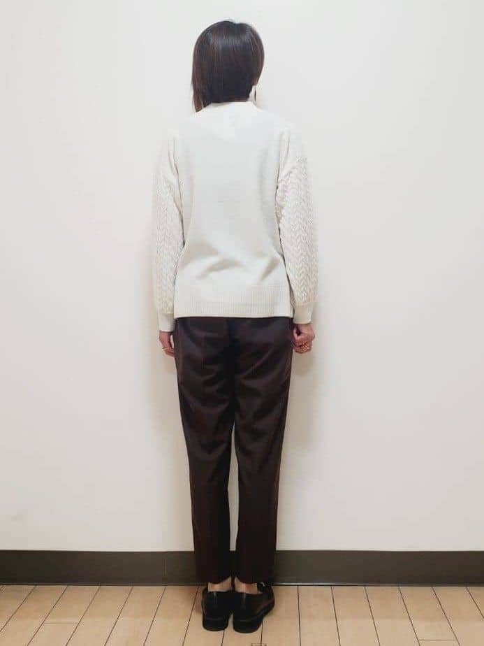 yuuさんの「Reflect｜【一枚で着映え◎／ゆったりシルエット】ラメ&times;スパンコールウール混ニット」を使ったコーディネート