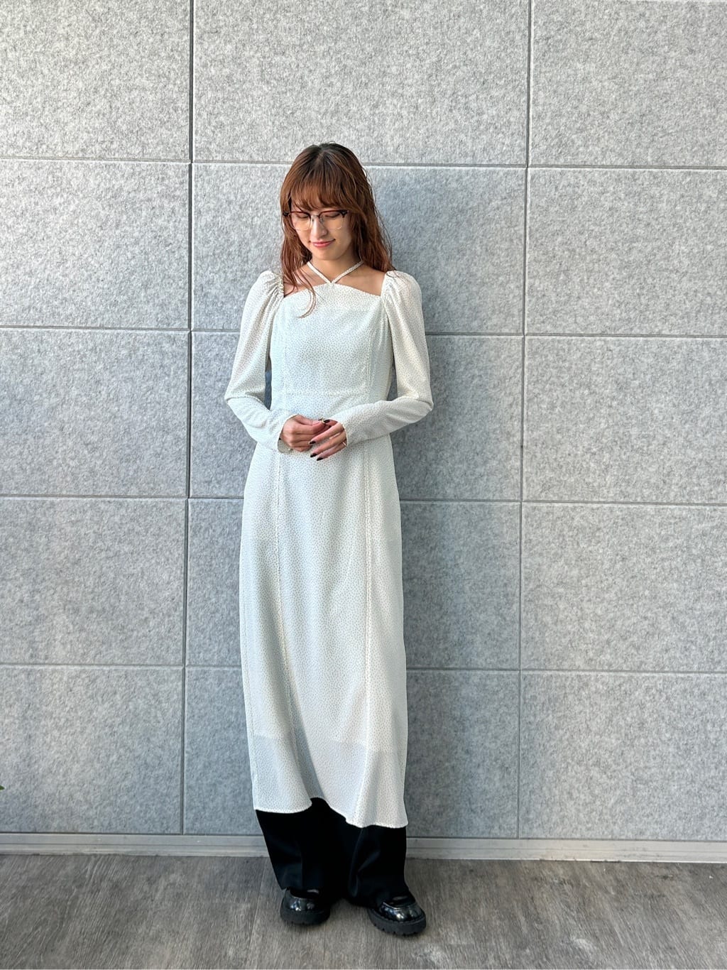 harunaさんの「CODE A｜femi dot dress」を使ったコーディネート