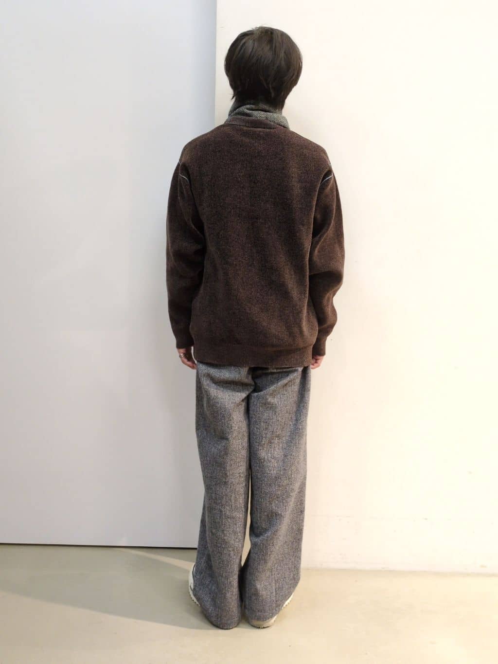 takeさんの「THE SHOP TK｜【包み込まれるような柔らかさ】配色モールニット 洗濯機OK」を使ったコーディネート