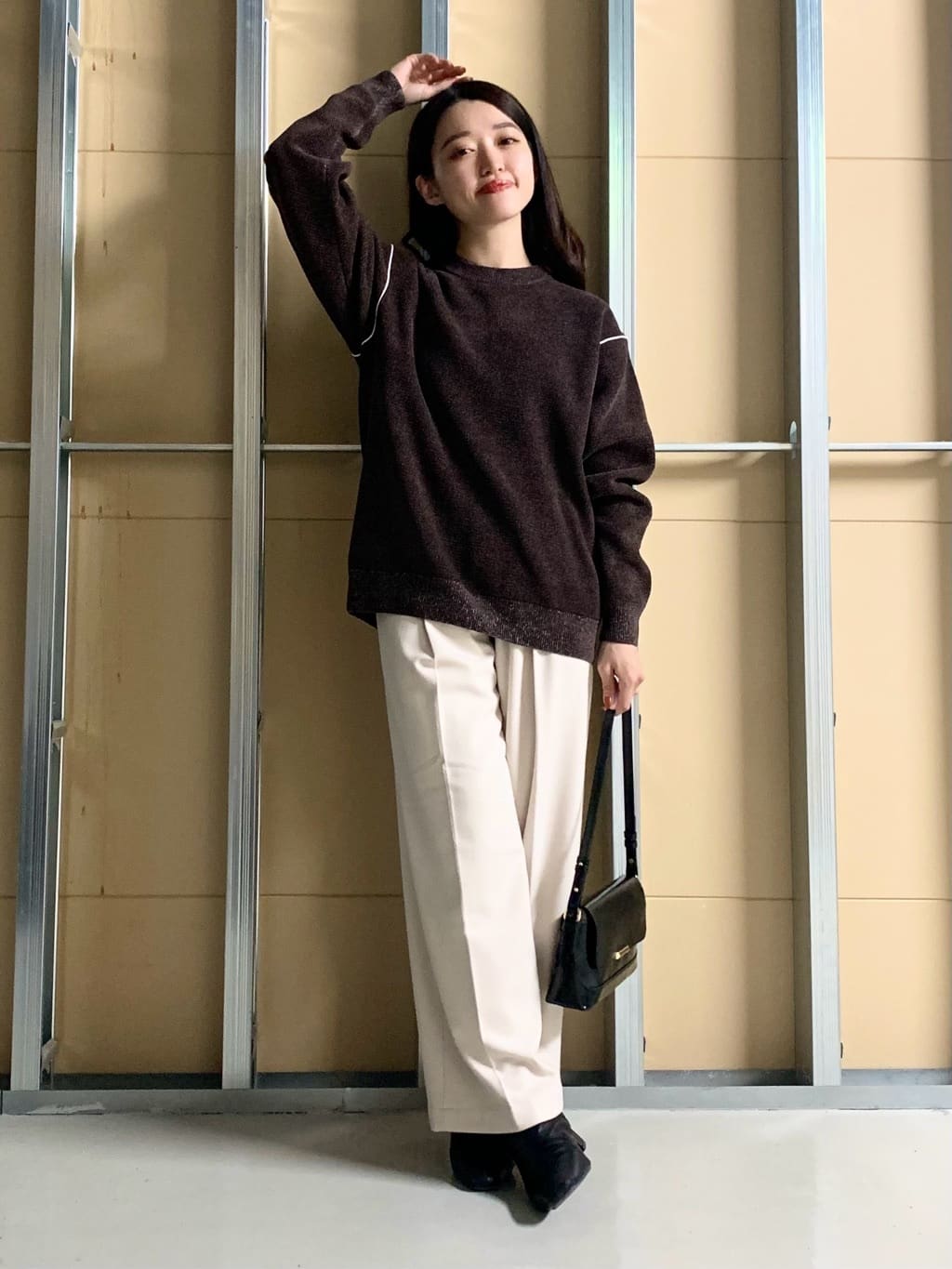 sahoさんの「THE SHOP TK｜【大人の上品カジュアルを叶える】ハグするニット 洗濯機OK／6色展開」を使ったコーディネート