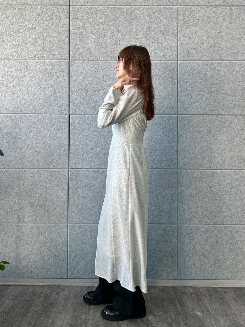 harunaさんの「CODE A｜femi dot dress」を使ったコーディネート