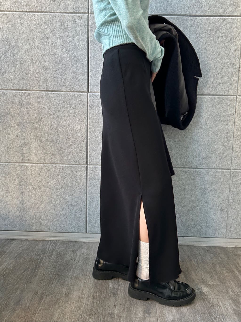 harunaさんの「CODE A｜【ReRe】easy－fit long skirt」を使ったコーディネート