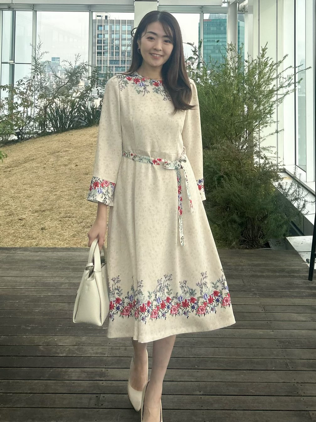hayaseさんの「SunaUna｜【COLLECTION LINE】ブークレーコート」を使ったコーディネート