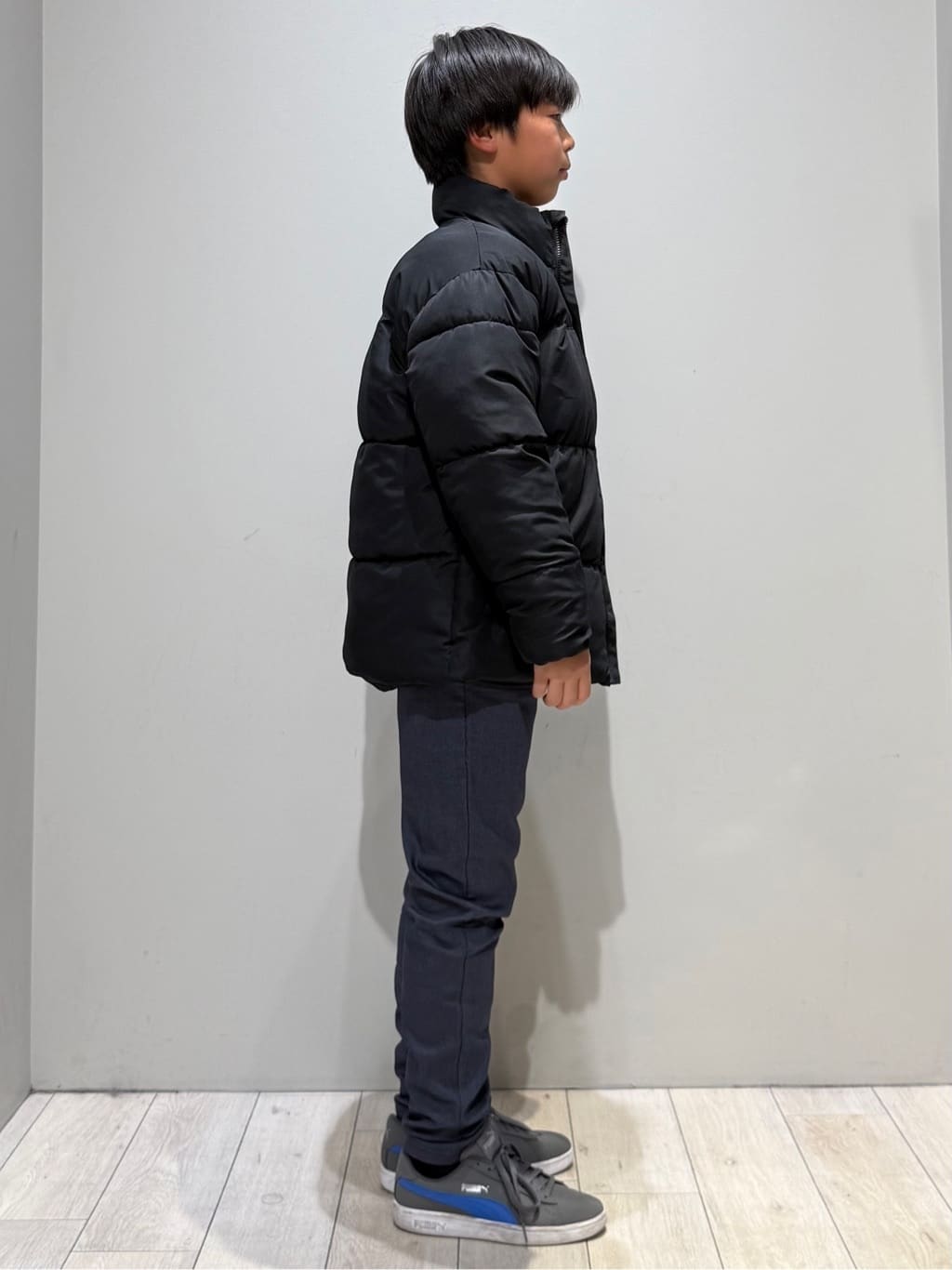 kuboさんの「THE SHOP TK｜【110-160】スタンドネック中綿ブルゾン」を使ったコーディネート